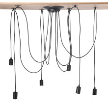 Lampă de tavan reglabilă în stil industrial vintage, tip păianjen, DIY, lungime personalizabilă a luminii suspendate și iluminat decorativ