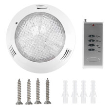 Multi-Color LED Inground Pool Light, IP68Waterproof Underwater Light with Adjustable Light Colors and Easy Installation for Pool, Fountain, Rockery