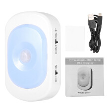 Lampă de tavan cu senzor de mișcare, cu baterii, pentru interior, pentru scări, din plastic premium, cu luminozitate de 300 lm, cu mișcare PIR de