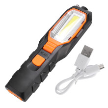 Rechargeable Work Light With Power Bank Function, Premium LED Light Bead Magnetic Flashlight Adjustable90 Rotation For Traveling Field Outdoor