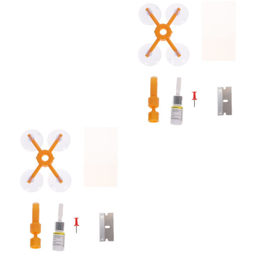 2Sets Repair Kit for Car Windshield Cracks and Chips 1