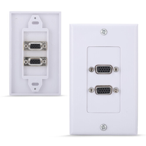 Επιτοίχια βάση HDMI με καλώδιο βουρτσών Διέλευση καλωδίου πολλαπλών λειτουργιών 2