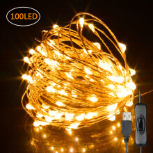 Romantic LED String Lights for Captivating Moments, USB Copper Wire Fairy Lights with Switch Control for Safety