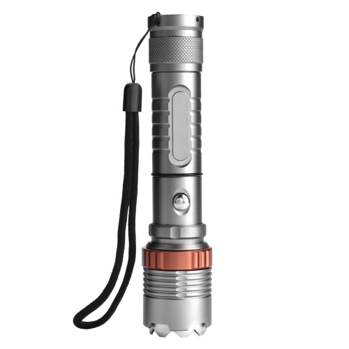 Rechargeable Led Flashlight, Titanium Alloy Mini Flashlight With Adjustable Focus Tactical Lighting For Professional Use, Waterproof IpX8Flashlight