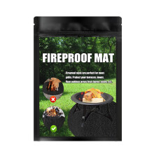 Outdoor Fireproof Deck Mat for Solo Stove, Heat Resistant BBQ Mat, Fire Pit Protector Mat Perfect for Camping, Grilling, Lightweight and Portable