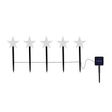 Adorabili luci a paletto a forma di stella, decorazioni a LED ad energia solare per esterni per giardino, cortile, prato - impermeabili, resistenti e