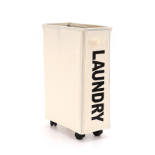 Tall Narrow Clothes Bin, Portable And Space-Saving Design, Widely Use For Dorms Campers Apartments (1)