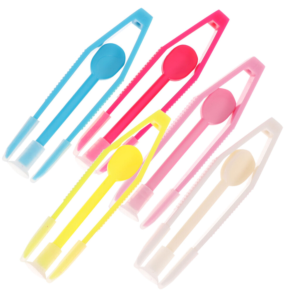 Aboofan 5Sets Assorted Color Lenses Tweezers Suction For Outdoor Travel