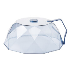 Protector de vapor para microondas, tapa transparente para alimentos con protección de 360 grados contra salpicaduras de aceite para una cocción