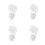 400 Pcs Led Light Fiber Optic Cable Pp Buckle 7