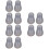 12 Pcs Earplugs Pvc Stethoscope Ear Beans 6