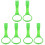 3Pairs Green Pull Up Rings Durable PP Playpen Accessories 4