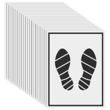 50Pcs Disposable Paper Foot Mats Portable Folding Floor Pads
