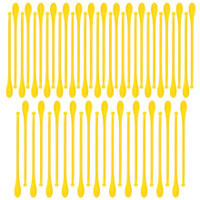 50 Pcs Plastic Sampling Spoons Mixing Spatulas Laboratory Scoops Green