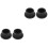 4Pcs Pool Ladder Rubber Plug Bumpers Black Stopper Mat Replacement 2