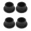4Pcs Pool Ladder Rubber Plug Bumpers Black Stopper Mat Replacement 4
