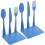 2Pcs Blue Decorative Iron Bookends Multi-Function Desktop Holders 1