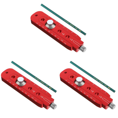 3Pcs Multi-Purpose Woodworking Compass with Clear Scale 1