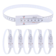 6 pcs plastic baby head arm circumference tape white 56 cm