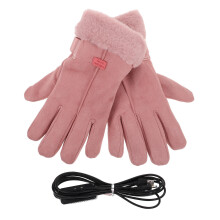 1Par Vinterhandskar För Kvinnor Uppvärmda Skinn Och Coralfleece