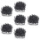 1500Pcs Industrial Black Plastic Luer Lock Dispensing Needle Caps 6