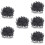 1500Pcs Industrial Black Plastic Luer Lock Dispensing Needle Caps 8