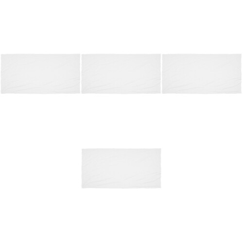 4Pcs White Fitted Hospital Bed Sheets Protective Breathable Covers 2