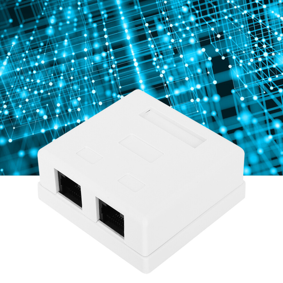Rj45-8P8c Cat 6 Dual Port Surface Field Install Network Junction Box 3561392429666