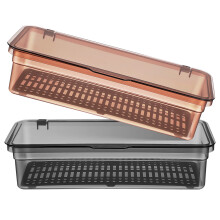 2 bandejas plástico con tapa para cubiertos y almacenamiento encimera