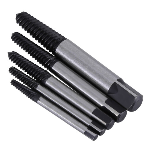 Handheld Tool Kit for Damaged Screws, Screw Extractor Set with Reverse Thread Design Rustproof Bolt Remover Quick and Efficient Removal of Stripped 2