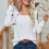 Casual Άνετο Fit Oversized Πουλόβερ Φθινόπωρο Χειμώνας Γυναικεία V Λαιμόκοψη με Πλεκτό 5