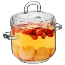 Glass Stewing Pot Met Hittestoelaatbare Eigenschappen En Deksel