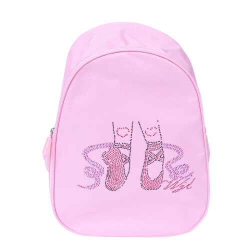 3Pcs Breathable Pink Canvas Backpack for Girls School Use 1