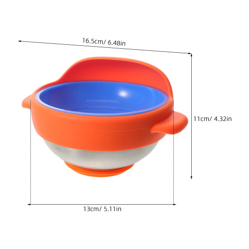 Stable Grip Silicone Bowl with Antislip Base for Elderly Meal Aid 2