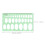 60Pcs Lightweight Green Drafting Rulers Multi-Purpose Drawing Set 3