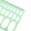 60Pcs Lightweight Green Drafting Rulers Multi-Purpose Drawing Set 6