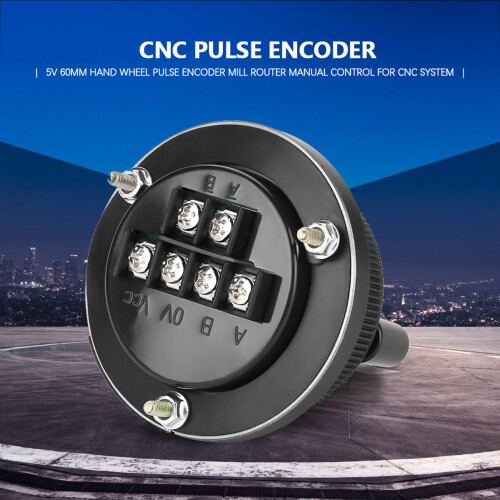 6Terminal Connection CNC Pulse Encoder Electronic Hand Wheel Manual Pulse Generator Smooth Rotation No Sticking Point Position Lightweight Design 1