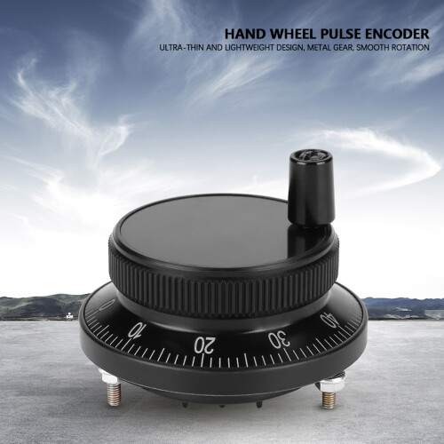 6Terminal Connection CNC Pulse Encoder Electronic Hand Wheel Manual Pulse Generator Smooth Rotation No Sticking Point Position Lightweight Design 2