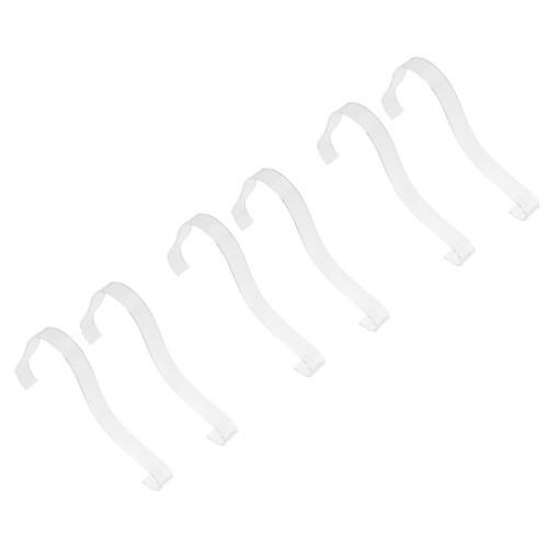 18Pcs White Acrylic High Heels Display Rack with Transparent Design 1