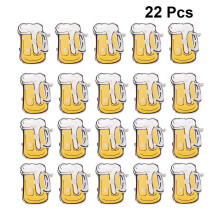 24 stücke bierkrug-anstecker mit led-licht, party bar gastgeschenk