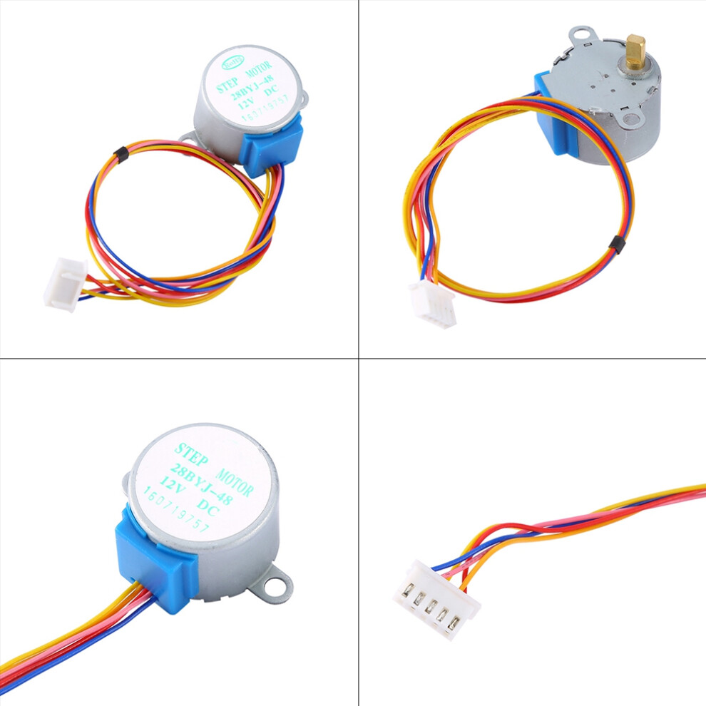 28Byj-48 12V 4-Phase Stepper Motor For Diy Projects, Silver, 27Mm 7901393103169