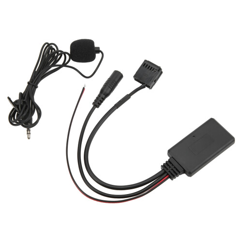 Kabelloses Bluetooth-Modul für Autoradios mit AUX-Eingang, Bluetooth-Audioadapter mit Mikrofon und Freisprechfunktion, einfache Installation, 1