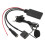 Kabelloses Bluetooth-Modul für Autoradios mit AUX-Eingang, Bluetooth-Audioadapter mit Mikrofon und Freisprechfunktion, einfache Installation, 3
