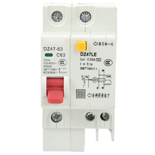 Interruptor de protección contra sobrecorriente con múltiples funciones de protección: interruptor de circuito de corriente residual, detección 1