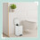 Quadratischer Treteimer 8L mit Soft-Close-Deckel und Müllbeutel 7