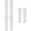 6Pcs Smooth Ceramic Pestle White Kitchen Garlic Crushing Masher 8