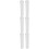 6Pcs Smooth Ceramic Pestle White Kitchen Garlic Crushing Masher 9