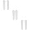 6Pcs Smooth Ceramic Pestle White Kitchen Garlic Crushing Masher 10