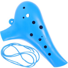 Ocarina Classique Bleue 12 Trous Instrument Pratique Et