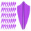 60Pcs Reusable Plastic Archery Vanes in Purple for Precision Shooting 1